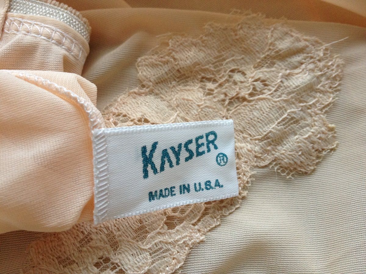 1950s Kayser Nude Nylon And Lace Granny Panties~pillow Tab~sissy~briefs